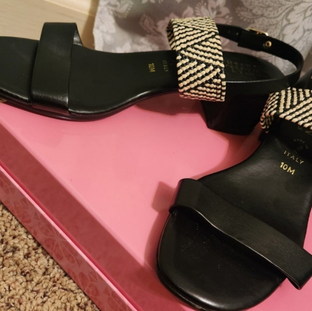 Italian Shoemakers Heels Sandals Shoes Excellent Pre Loved "Like NEW"10 Medium